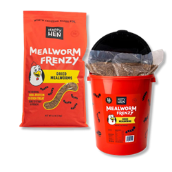 Happy Hen® Mealworm Frenzy - 11 lbs w/ Bucket 