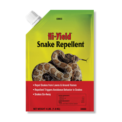 Hi-Yield® Snake Repellent Hi-Yield®, Snake, Repellent, VPG, Ranch, Farm, Supplies, Home, Garden, natural, Cedar, Oil, Cinnamon, Clove, trigger, escape, avoidance, behavior, taste, air, Jacobson’s, organ, powerful, unpleasant, harm, snakes, drives, away, pound, treat, 50, feet, length, 2, weeks, broadcast, maintenance, application