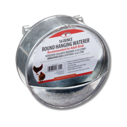 Little Giant® Galvanized Round Hanging Poultry Waterer Little Giant Heated Poultry Waterer, Chicken Coop, Chicken Supplies, Chicken Water, Little Giant, Miller Mfg, Miller Manufacturing, Hanging Waterer, Poultry Supplies, Chicken Waterer, Round Water, Galvanized