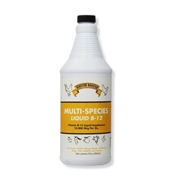 Rooster Booster® Multi-Species Liquid B-12 Rooster, Booster®, Multi-Species, Liquid, B-12, TDL, Industries, Equine, Health, Care, Supplement, supplements, Livestock, Cattle, Vitamin, Sheep, Goat, Poultry, Vitamins