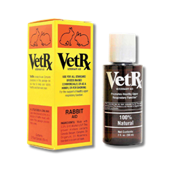 VetRx™ Rabbit VetRx™, Rabbit, Goodwinol, Products, Remedy, Pet, Small, Animal, Health, Care, Medication, medications, medicine, medicines, meds, respiratory, infections, colds, wheezing, snuffles, pneumonia, ear, mites, canker, all, standard, breeds, commercial, pet, rabbits