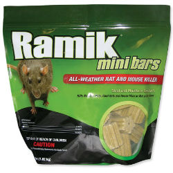 Ramik® Mini Bars Ramik® Bar Bait, Neogen, rat bait, mouse bait,  rodenticide, All-weather bar bait, diphacinone anticoagulant rodenticide, mouse killer, rat killer
