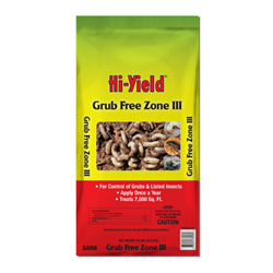 Hi-Yield® Grub Free Zone III - 10 lb. Hi-Yield, Hi Yield, ferti•lome, Fertilome, Grub Free Zone, III, 10 lb, White Grub, Killer, Insecticide, Insect, Control, Grub, Lawn, Garden, VPG, 33058