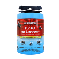 Catchmaster® Fly Jar Catchmaster, Fly, Jar, Attractant, Kill, repel, lure, broad, range, species, long, lasting, non, toxic, bait, included, leak, proof, add, water, ground, hang, safe, no, pesticides, reusable