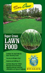 Sure Green Super Green Lawn Food Sure Green Super Green Lawn Food, Sure Green Products, 18-6-12 8s 3FE, go-to lawn food, summer lawn fertilizer, St. Augustine, Bermuda, Aqua Turf™ Water Management Technology, super greening fertilizer, fertilizer with iron, fertilizer with sulfur