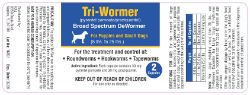 Tri-Wormer Tri-Wormer, RXJ, Dog wormer, puppy wormer, treatment of roundworms,  canine tape worms, canine hook worms, broadest-spectrum dog dewormer, OTC dog wormer, Pyrantel pamoate, Praziquantel